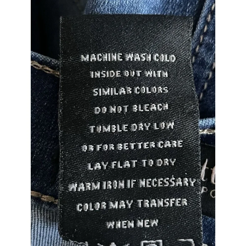 Nanette Lepore Belle High Rise Slim Straight Denim Jeans Women's Size 20 NWT - Picture 6 of 6